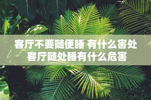 客厅不要随便睡 有什么害处 客厅随处睡有什么危害