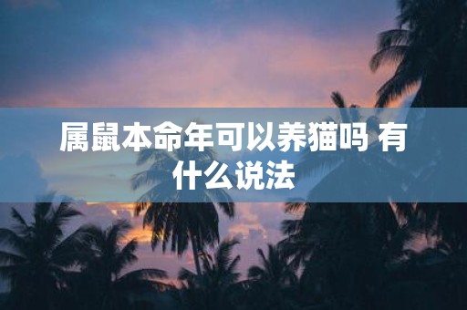 属鼠本命年可以养猫吗 有什么说法