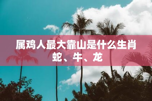 属鸡人最大靠山是什么生肖 蛇、牛、龙