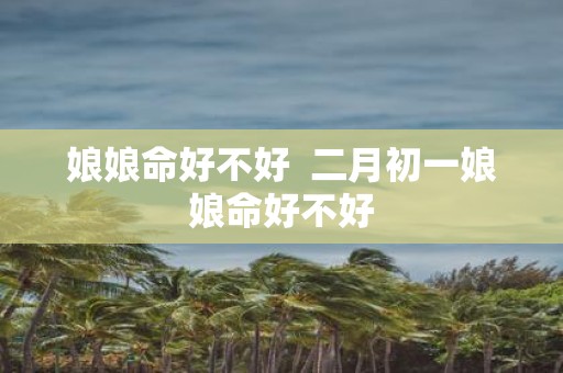 娘娘命好不好 二月初一娘娘命好不好