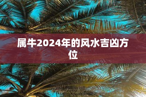属牛2025年的风水吉凶方位