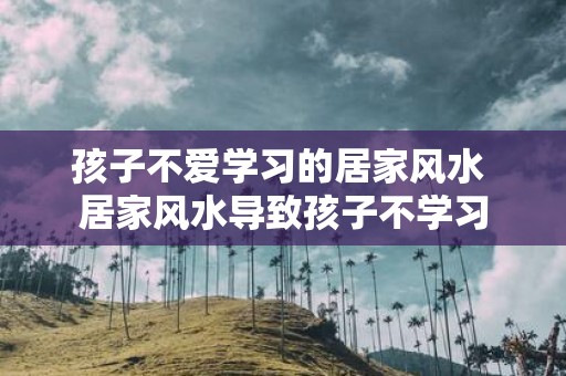 孩子不爱学习的居家风水 居家风水导致孩子不学习