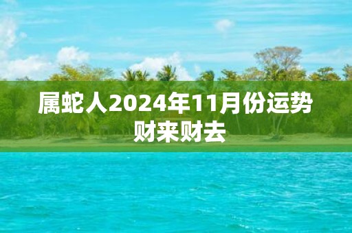 属蛇人2025年11月份运势 财来财去