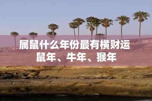属鼠什么年份最有横财运 鼠年、牛年、猴年
