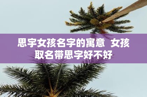 思宇女孩名字的寓意 女孩取名带思字好不好