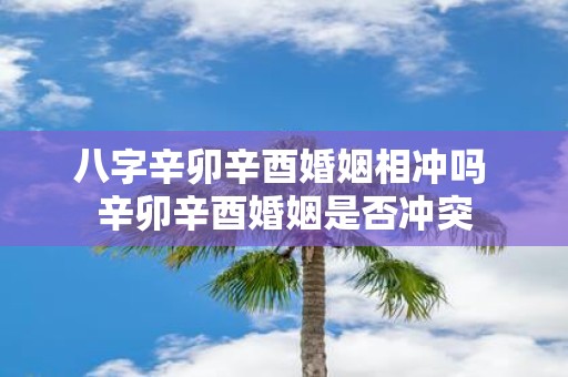 八字辛卯辛酉婚姻相冲吗 辛卯辛酉婚姻是否冲突