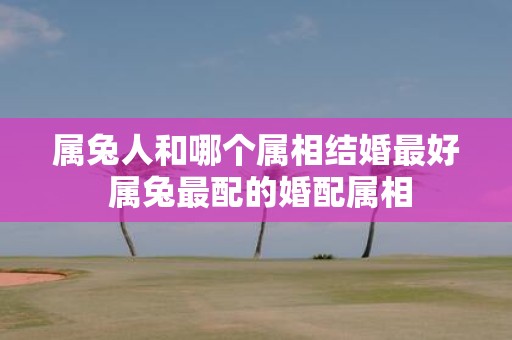 属兔人和哪个属相结婚最好 属兔最配的婚配属相