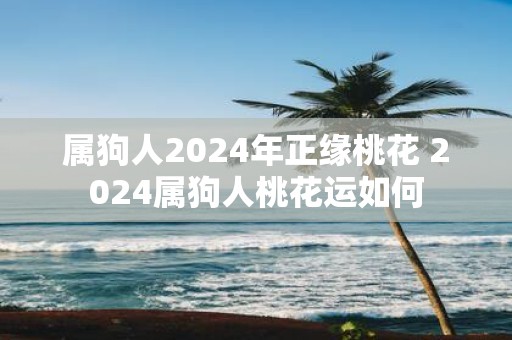 属狗人2025年正缘桃花 2025属狗人桃花运如何