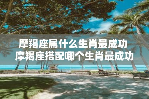 摩羯座属什么生肖最成功 摩羯座搭配哪个生肖最成功