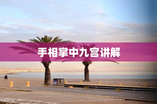 手相掌中九宫讲解