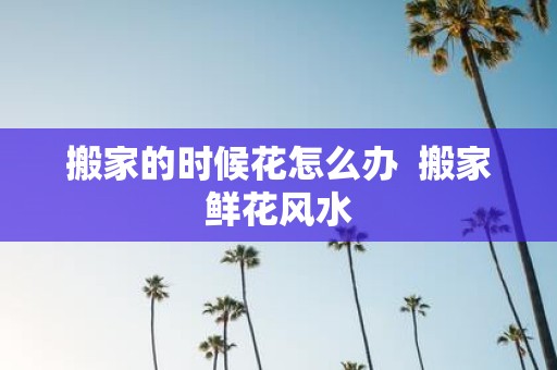 搬家的时候花怎么办 搬家鲜花风水