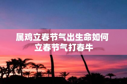 属鸡立春节气出生命如何 立春节气打春牛