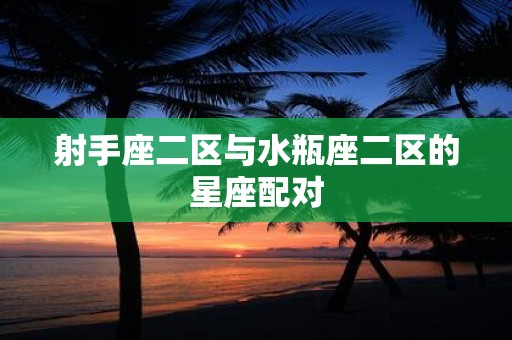 射手座二区与水瓶座二区的星座配对