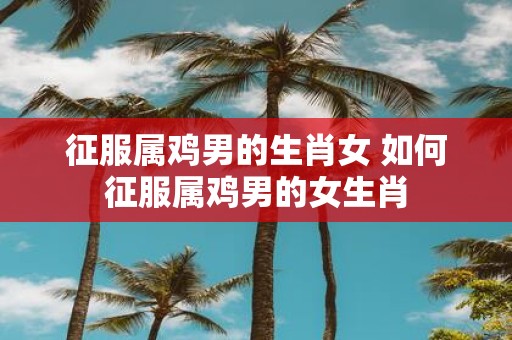征服属鸡男的生肖女 如何征服属鸡男的女生肖