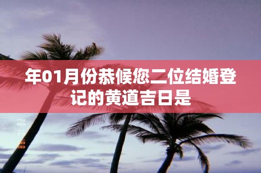 年01月份恭候您二位结婚登记的黄道吉日是