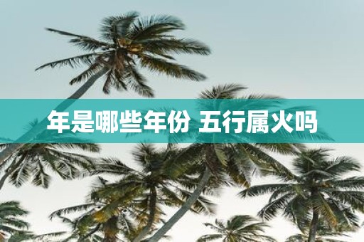 年是哪些年份 五行属火吗