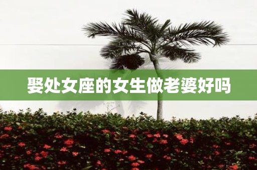 娶处女座的女生做老婆好吗