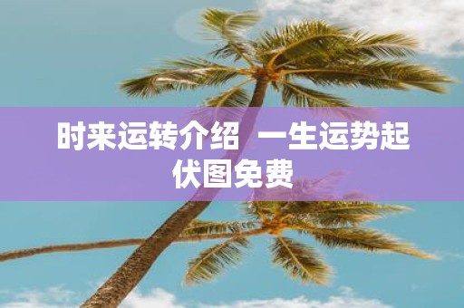 时来运转介绍 一生运势起伏图免费