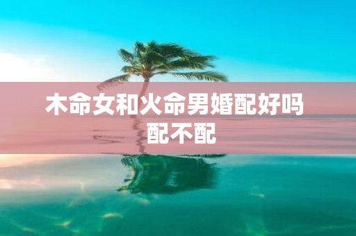 木命女和火命男婚配好吗 配不配