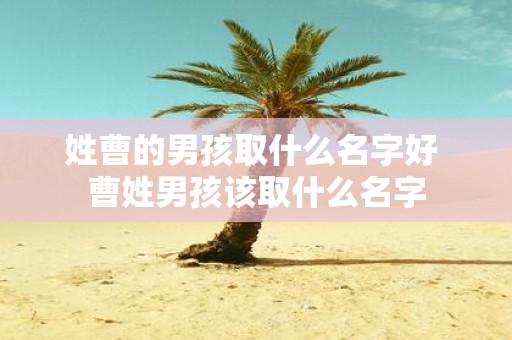 姓曹的男孩取什么名字好 曹姓男孩该取什么名字