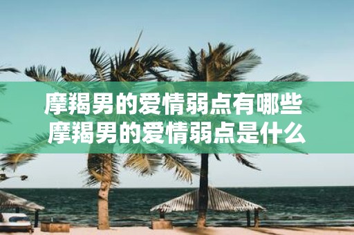 摩羯男的爱情弱点有哪些 摩羯男的爱情弱点是什么