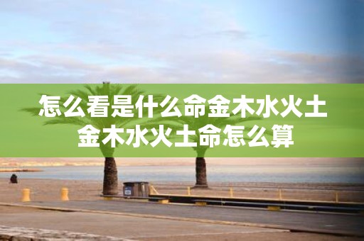 怎么看是什么命金木水火土 金木水火土命怎么算