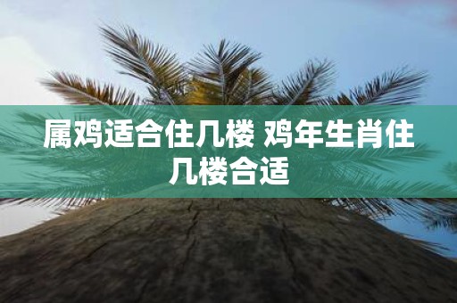 属鸡适合住几楼 鸡年生肖住几楼合适