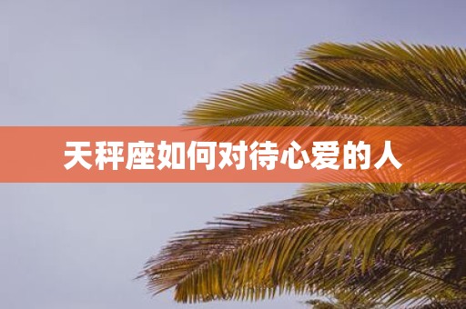 天秤座如何对待心爱的人
