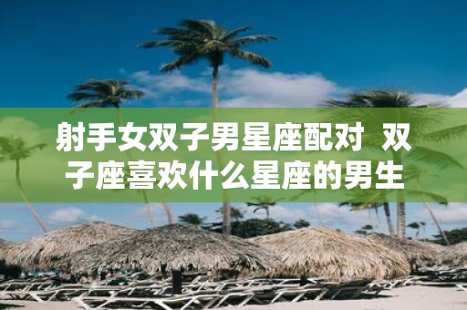 射手女双子男星座配对 双子座喜欢什么星座的男生