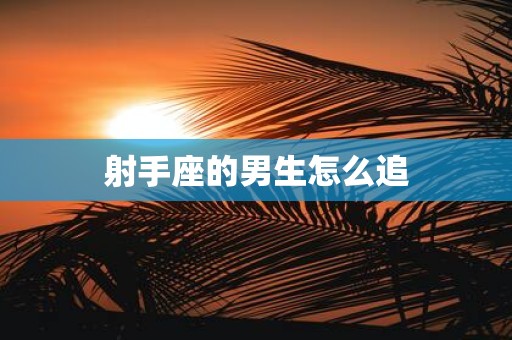 射手座的男生怎么追