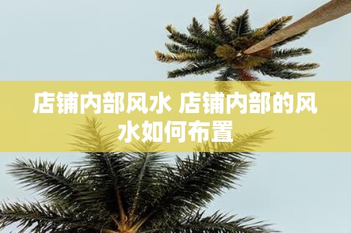 店铺内部风水 店铺内部的风水如何布置