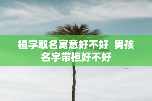 桓字取名寓意好不好 男孩名字带桓好不好