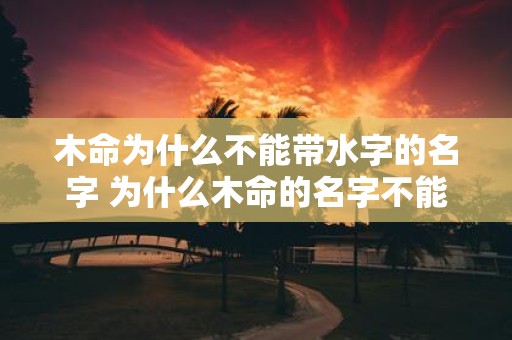木命为什么不能带水字的名字 为什么木命的名字不能带水字