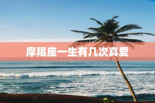摩羯座一生有几次真爱