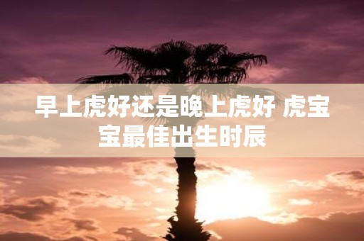 早上虎好还是晚上虎好 虎宝宝最佳出生时辰