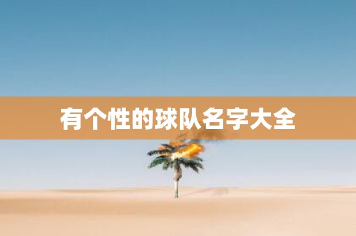 有个性的球队名字大全