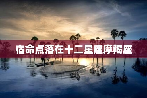 宿命点落在十二星座摩羯座