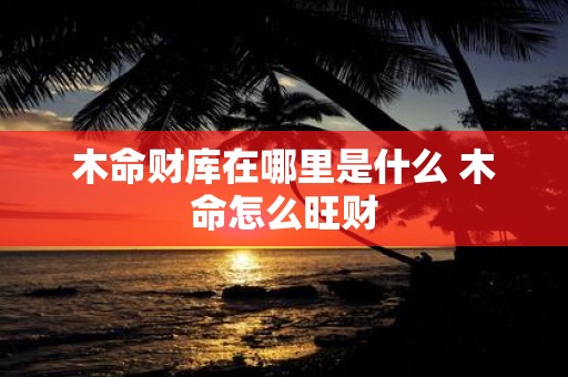木命财库在哪里是什么 木命怎么旺财