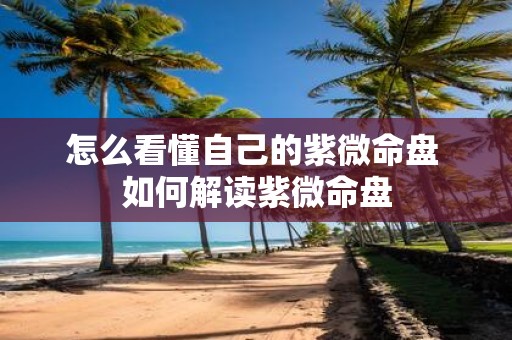 怎么看懂自己的紫微命盘 如何解读紫微命盘