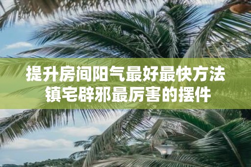 提升房间阳气最好最快方法 镇宅辟邪最厉害的摆件