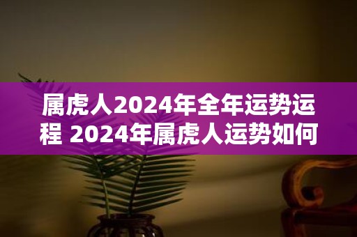 属虎人2025年全年运势运程 2025年属虎人运势如何