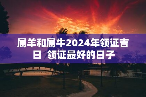属羊和属牛2025年领证吉日 领证最好的日子
