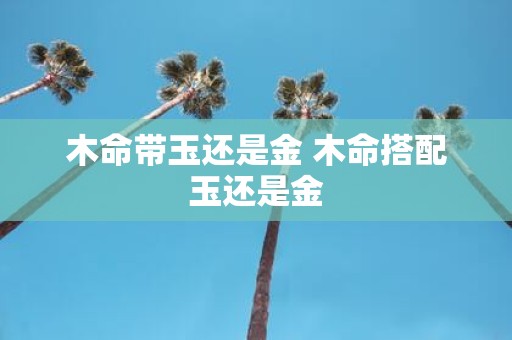 木命带玉还是金 木命搭配玉还是金