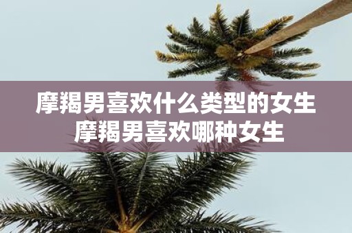 摩羯男喜欢什么类型的女生 摩羯男喜欢哪种女生