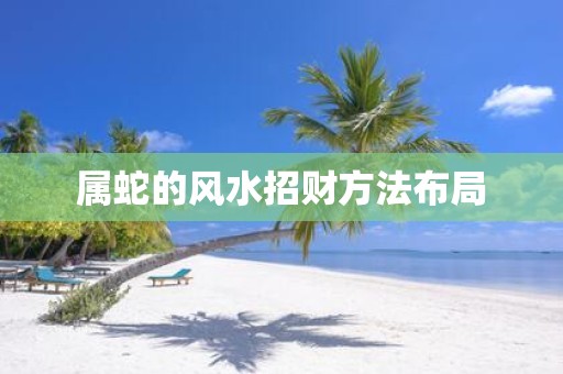 属蛇的风水招财方法布局