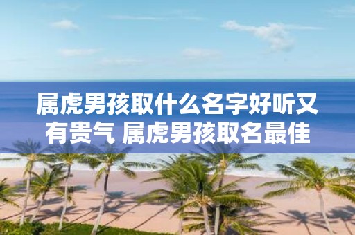 属虎男孩取什么名字好听又有贵气 属虎男孩取名最佳字