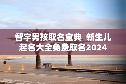 智字男孩取名宝典 新生儿起名大全免费取名2025