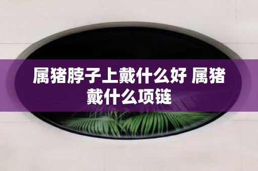 属猪脖子上戴什么好 属猪戴什么项链