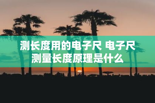 测长度用的电子尺 电子尺测量长度原理是什么