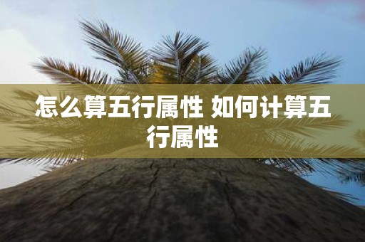 怎么算五行属性 如何计算五行属性